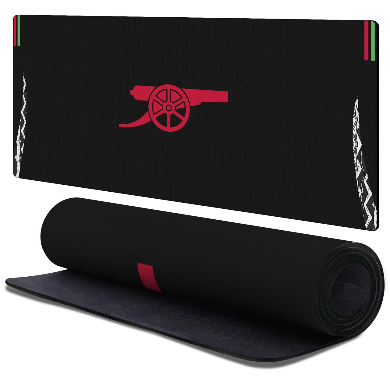 Head Case Designs Officially Licensed Arsenal FC Away 2024/25 Crest Kit and Players 37.4 x 15.75 x 0.16 inches (900 x 400 mm) - XL Gaming Office Desk PC Keyboard Mouse Mat Pad — image 1