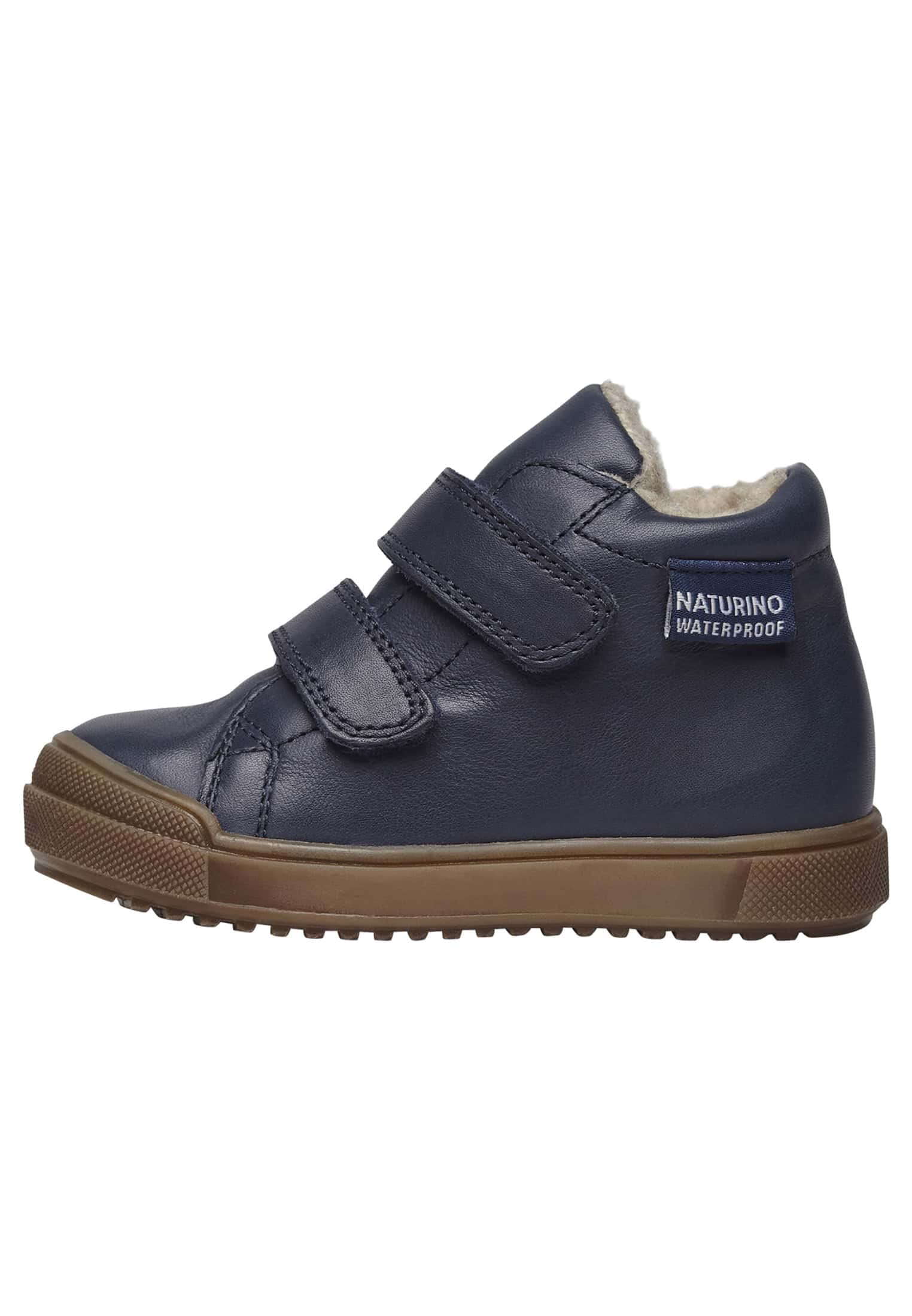 Naturino Scarponcini in Pelle con Fodera in Eco Shearling