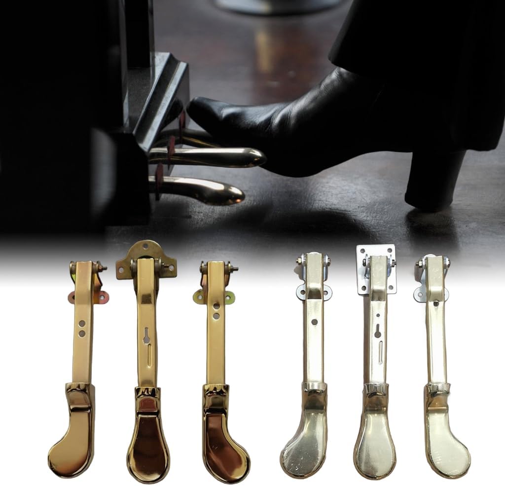 3Pcs Uprights Piano Pedals Replacement Piano Foot Pedal Musical Instrument Piano Sustains Pedal for Uprights Piano Parts