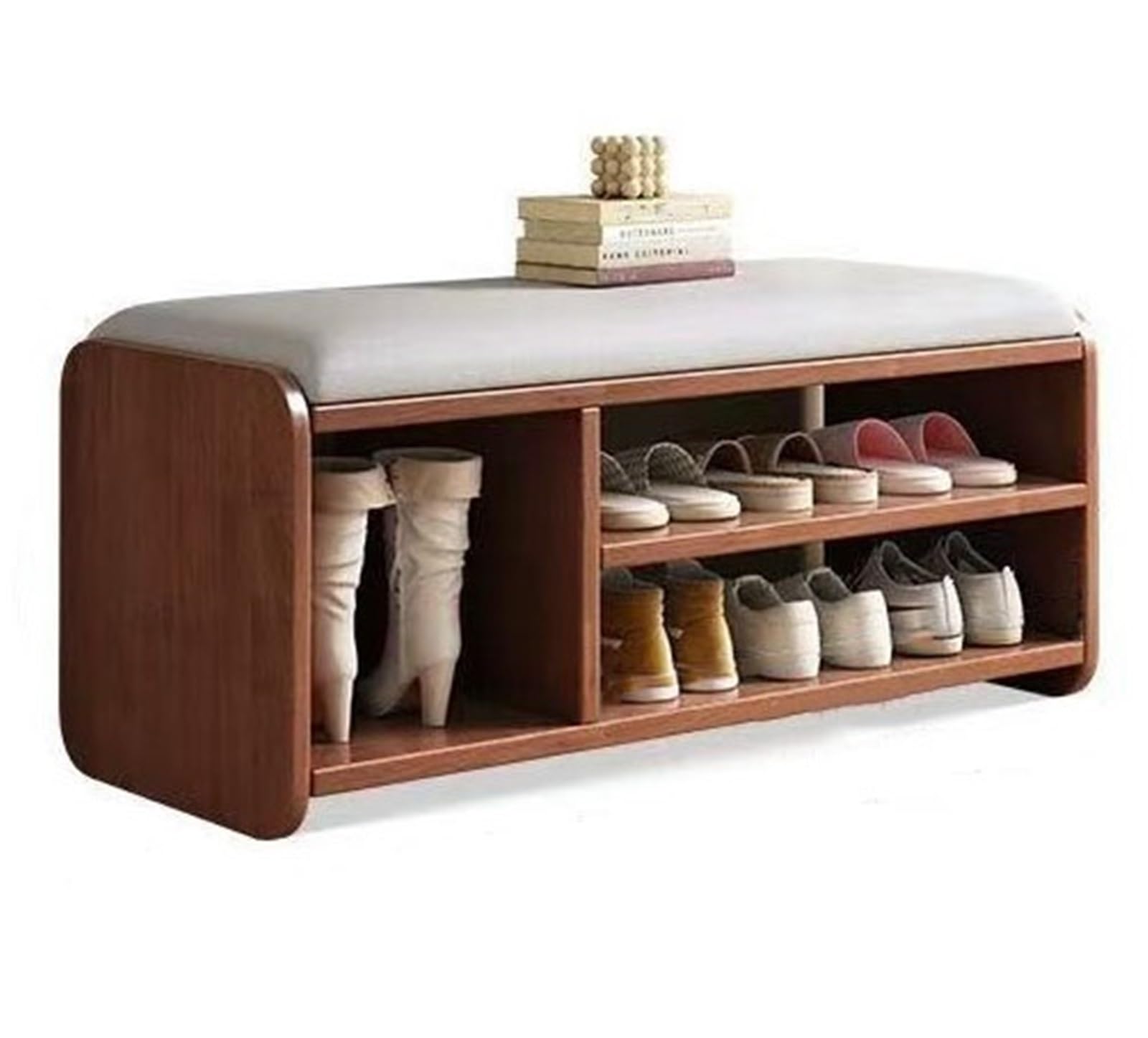 IvyLoutish Entryway Shoe Rack Storage Bench Shoe Changing Bench Shoe Organizer Ottoman with Storage for Front Door Shoes Cabinet for Living Room Foyer Hallway,Ideal for Home