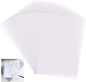 Yesallwas 50 Sheets White Carbon Transfer Paper Tracing Copy Paper, Idea For Wood/Paper/Canvas And Other Art Surfaces Tracing Copy(A4/8.3 X 11.5 Inches - View #2