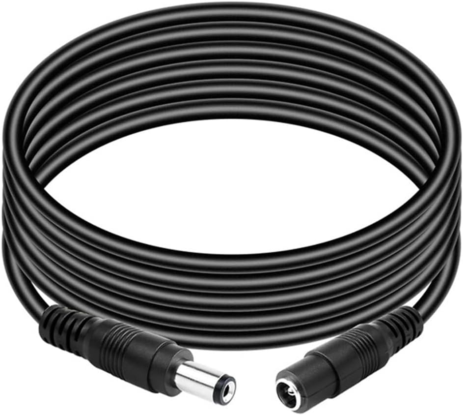 Extension Cable Male to Male Power Connector 5.5mm x 2.1mm Adapter 2M 3Meters 5M 10M Long for LED Power CCTV Camera DVR(3Meters)