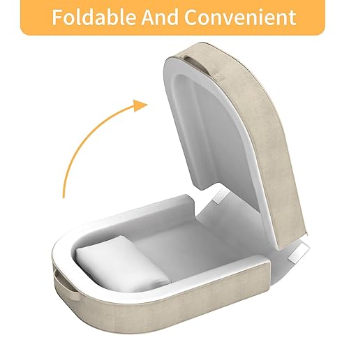 Miniatura 5 de Cama plegable para niños pequeños, cama portátil de viaje para niños, diseño patentado 2023, suave, segura y lavable, buena ideal para niños