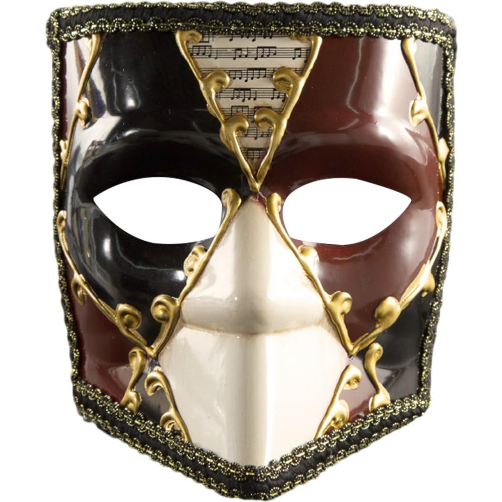 Fituenly Venetian Mask Full Face Masquerade Party Mask Fancy Dress Mask for Cosplay Halloween Party Accessories