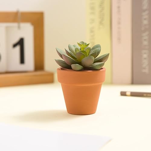 Miniatura 5 de 9 macetas pequeñas de arcilla de 2.1 pulgadas, maceta de terracota de cerámica de cerámica, macetas de cactus para suculentas, macetas de guardería,