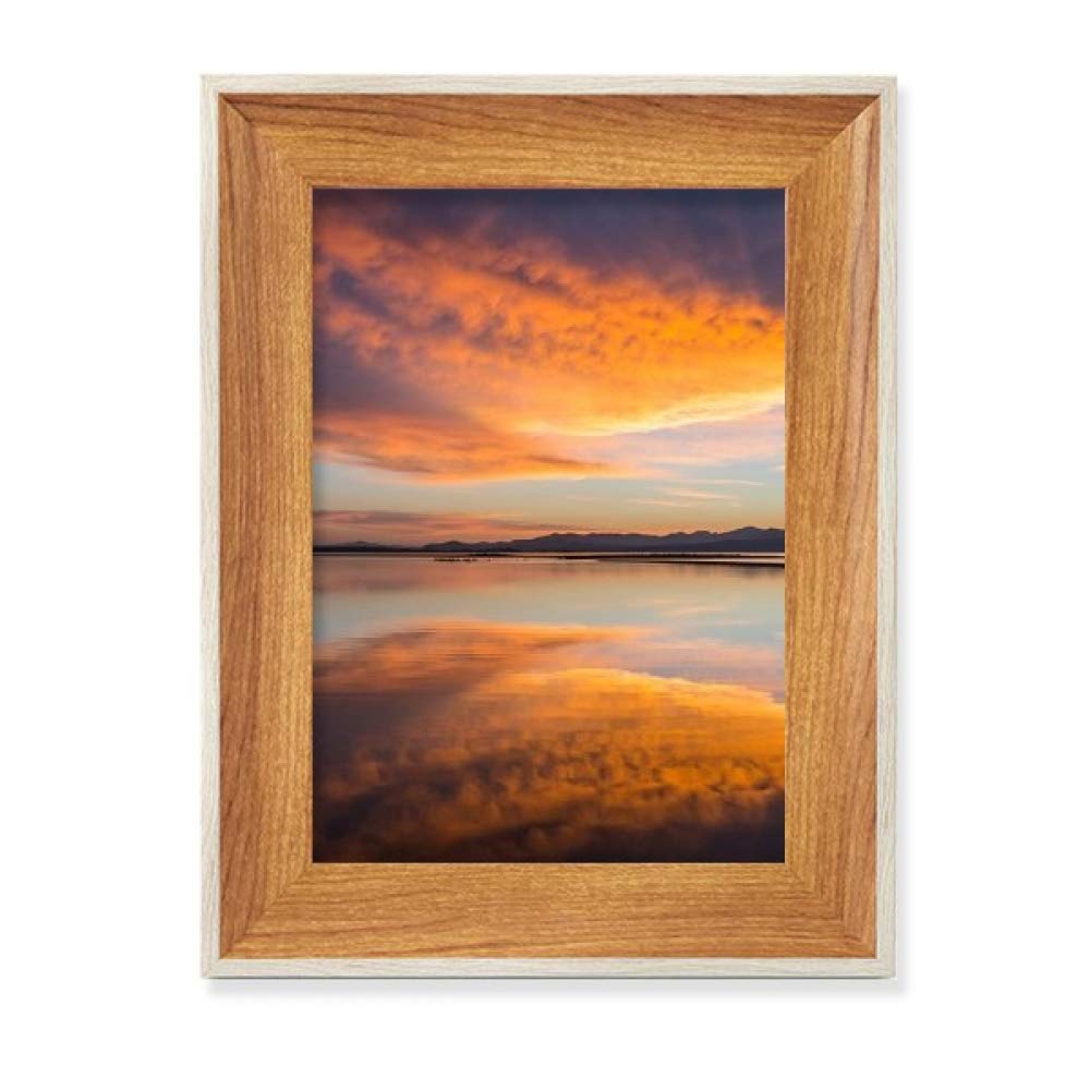 Cadre photo bois ocean pour decoration de bureau élégante