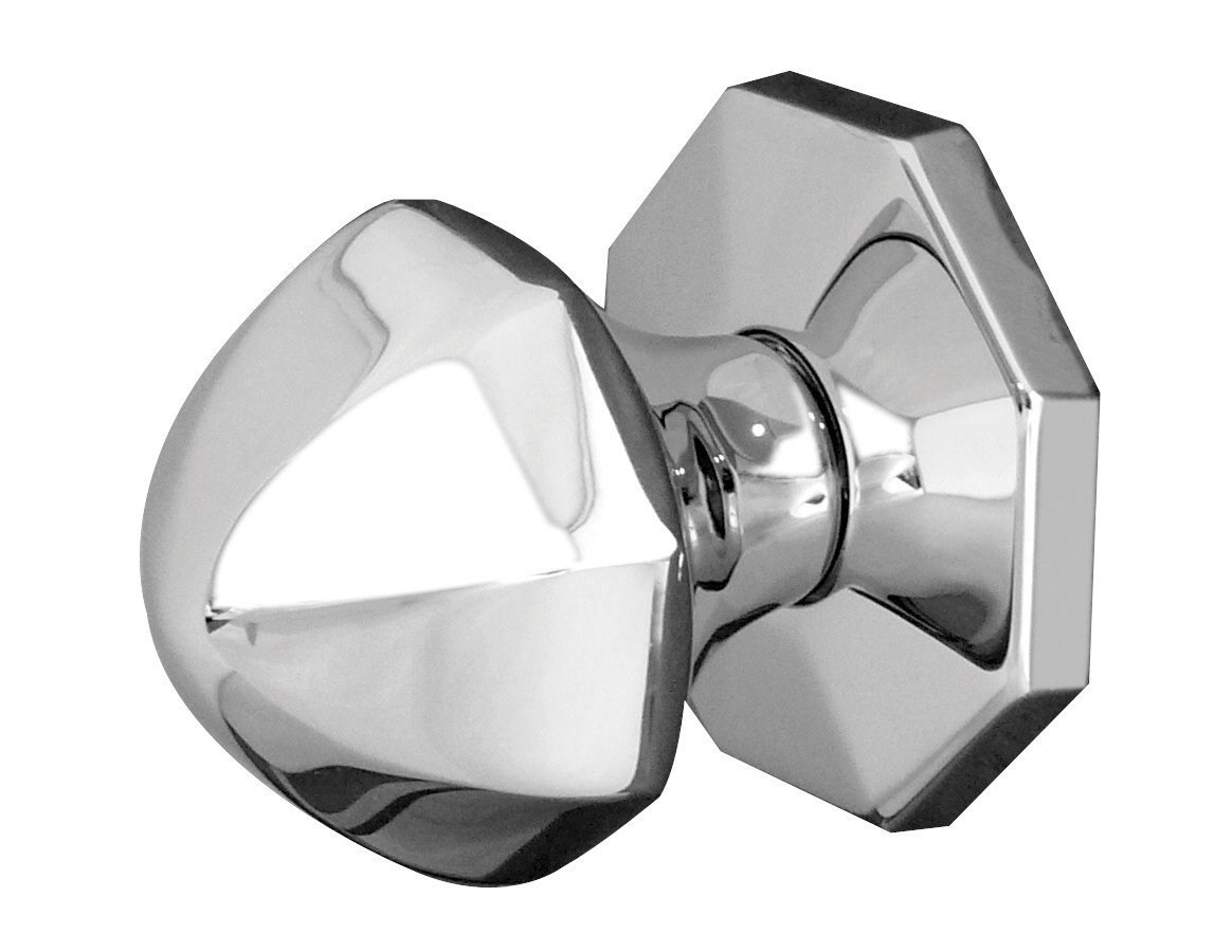 Frelan JV49 PC Hardware JV49PC Centre Door Knob Polished Chrome, Silver