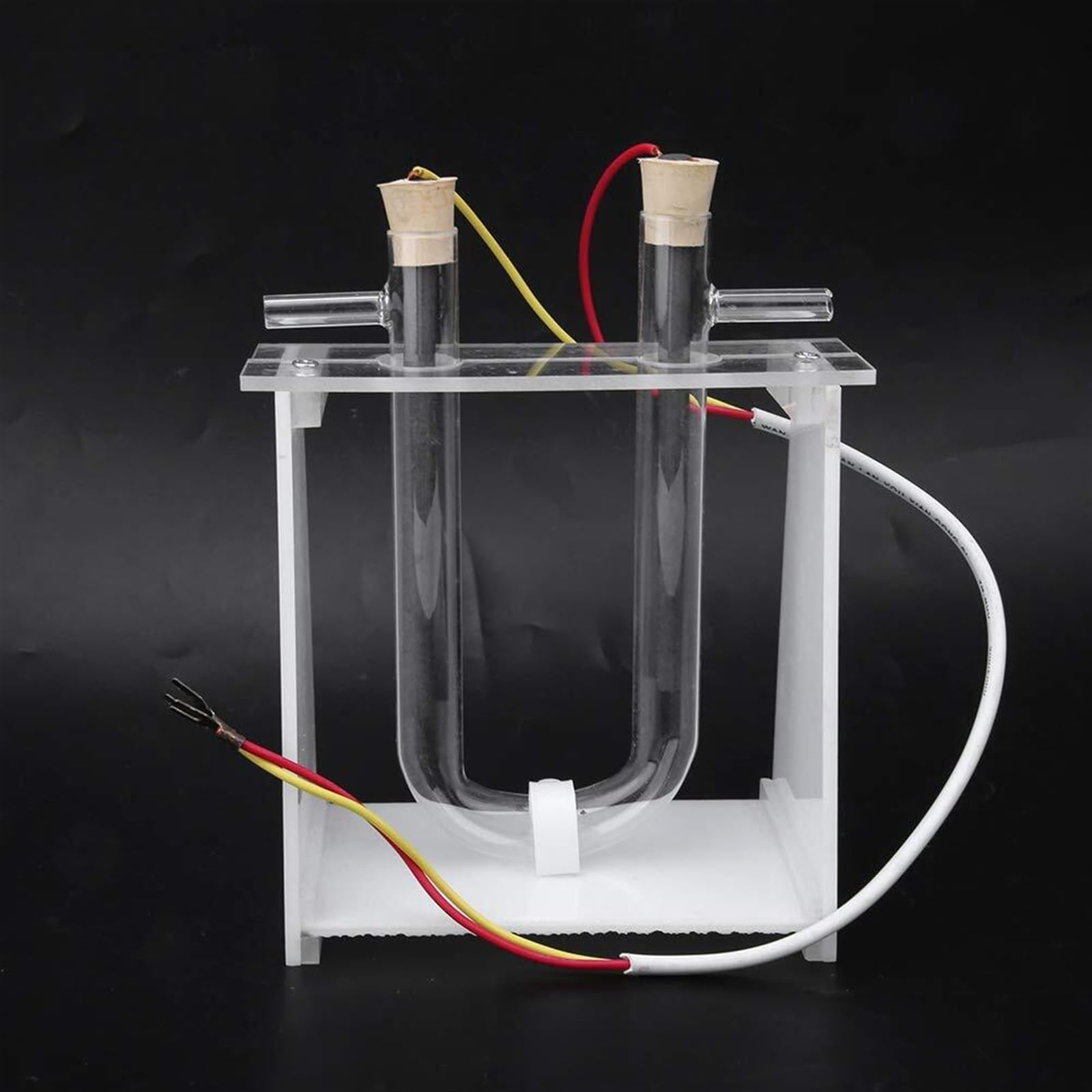 Demonstrator für Elektrolytlösung von Kupferchlorid, Elektrolyseerfahrung, Elektrolysedemonstrator für Salzwasser, elektrolysegesättigtes Wasser, ideales Lehrmittel für Chemie