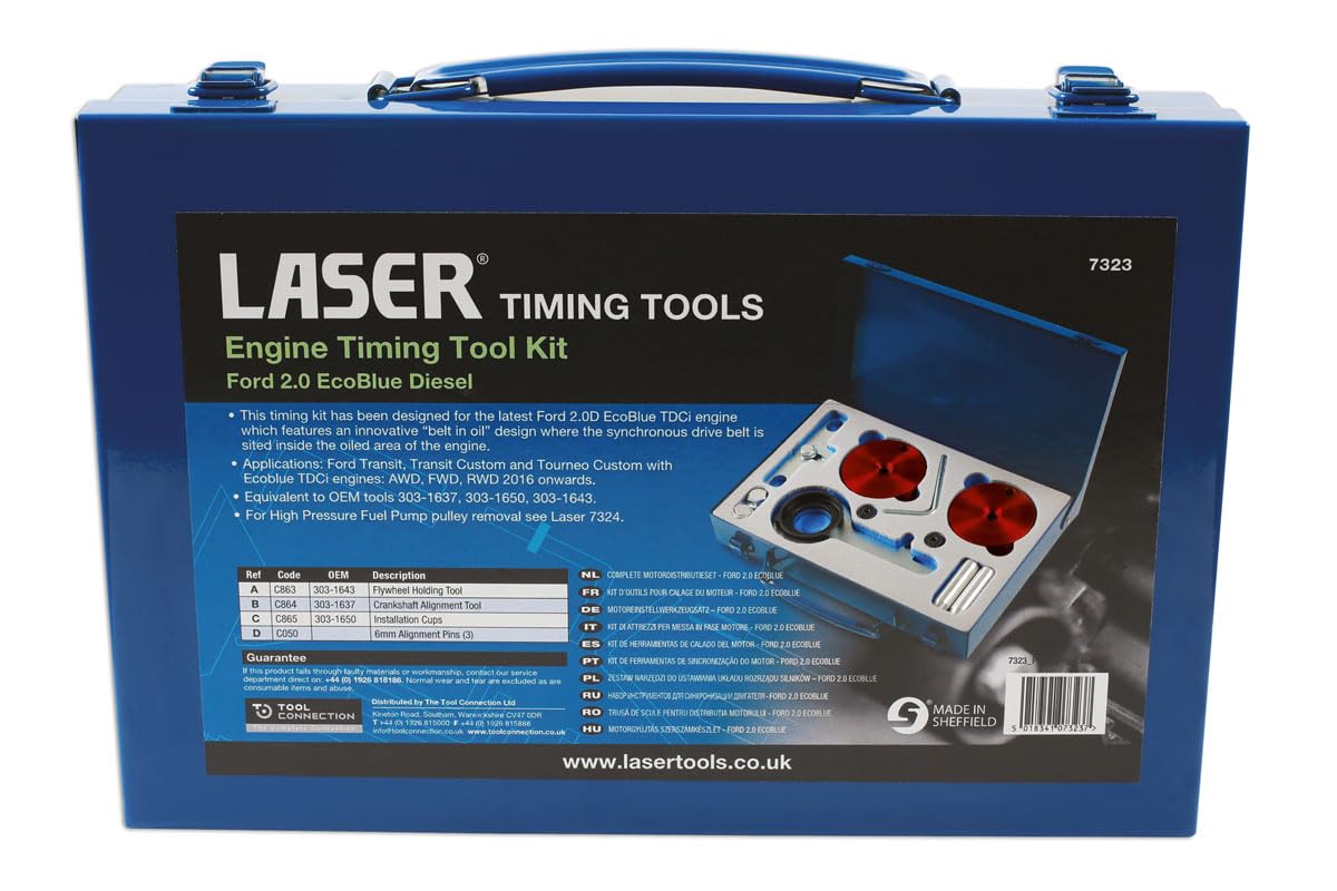 Laser Tools Engine Timing Kit - for Ford 2.0 EcoBlue Diesel 7323
