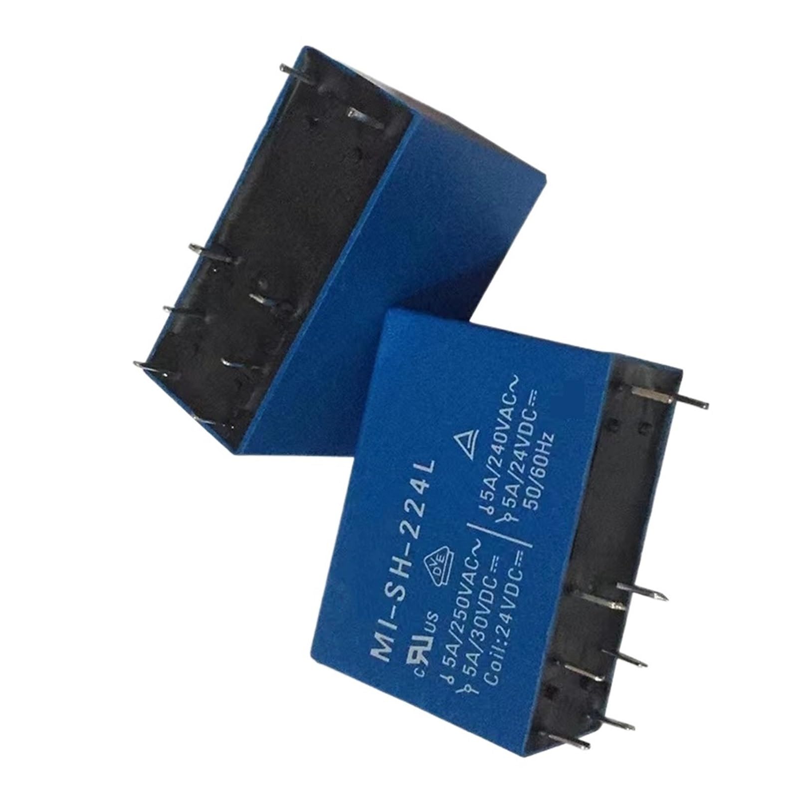 Relais MI-SH-224L 8PIN 5V 12V 24V miniature pour circuit imprimé PCB