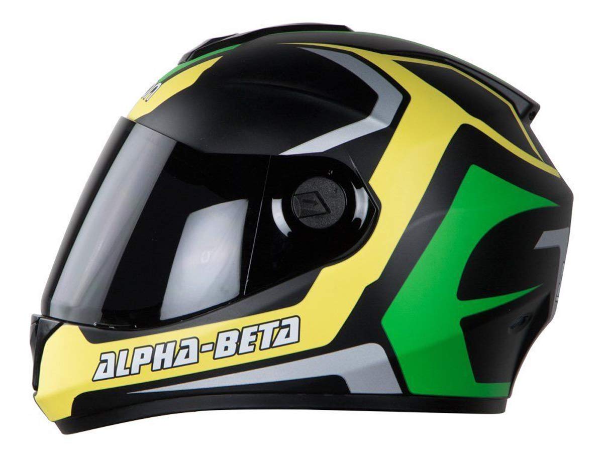 Buy Steelbird Vision Alpha Beta Full Face Graphics Helmet Matt Finish