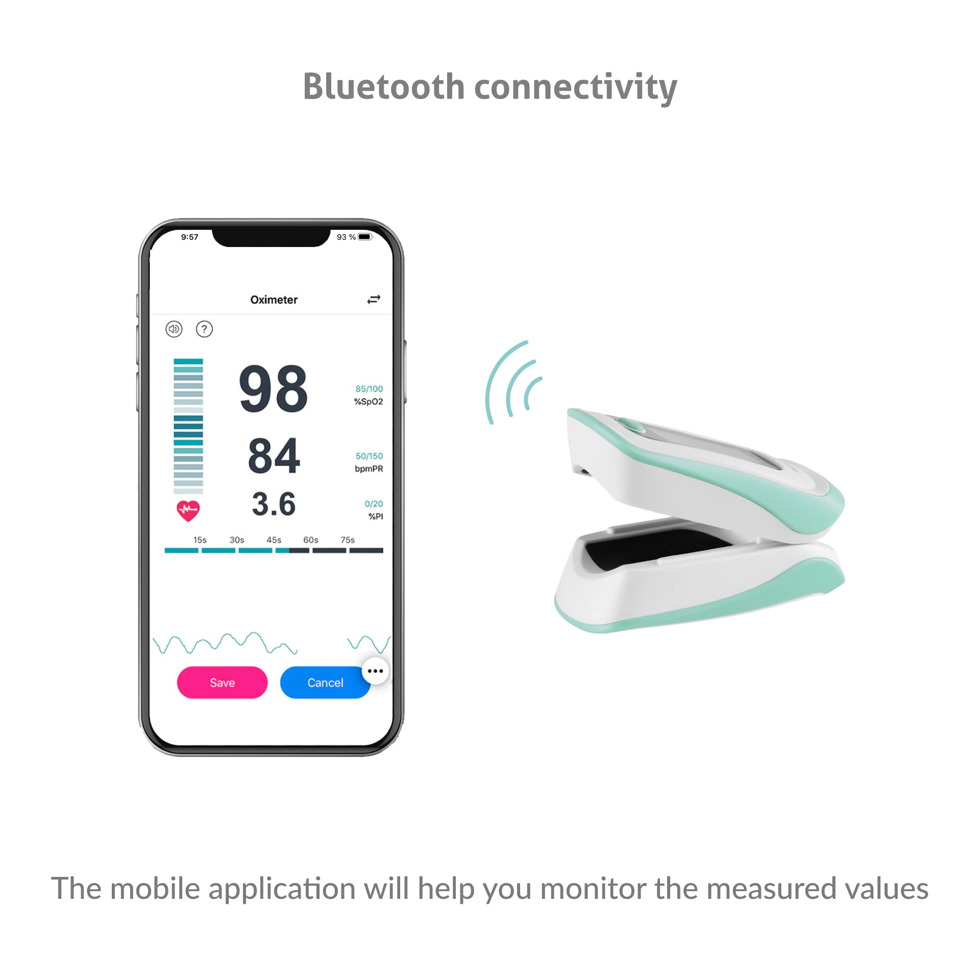 TrueLife Oximeter X5 BT Blutsauerstoff-Messgerät