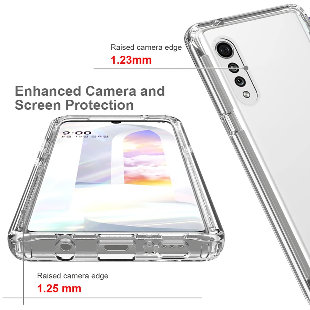 BRAND SET Cover per LG Velvet 5G/4G Placcatura in Conchiglia Marmo Custodia Morbida Siliconata Antiurto Sottile Protezione Gomma Gel Bumper Case per LG Velvet 5G/4G-Fiore Blu