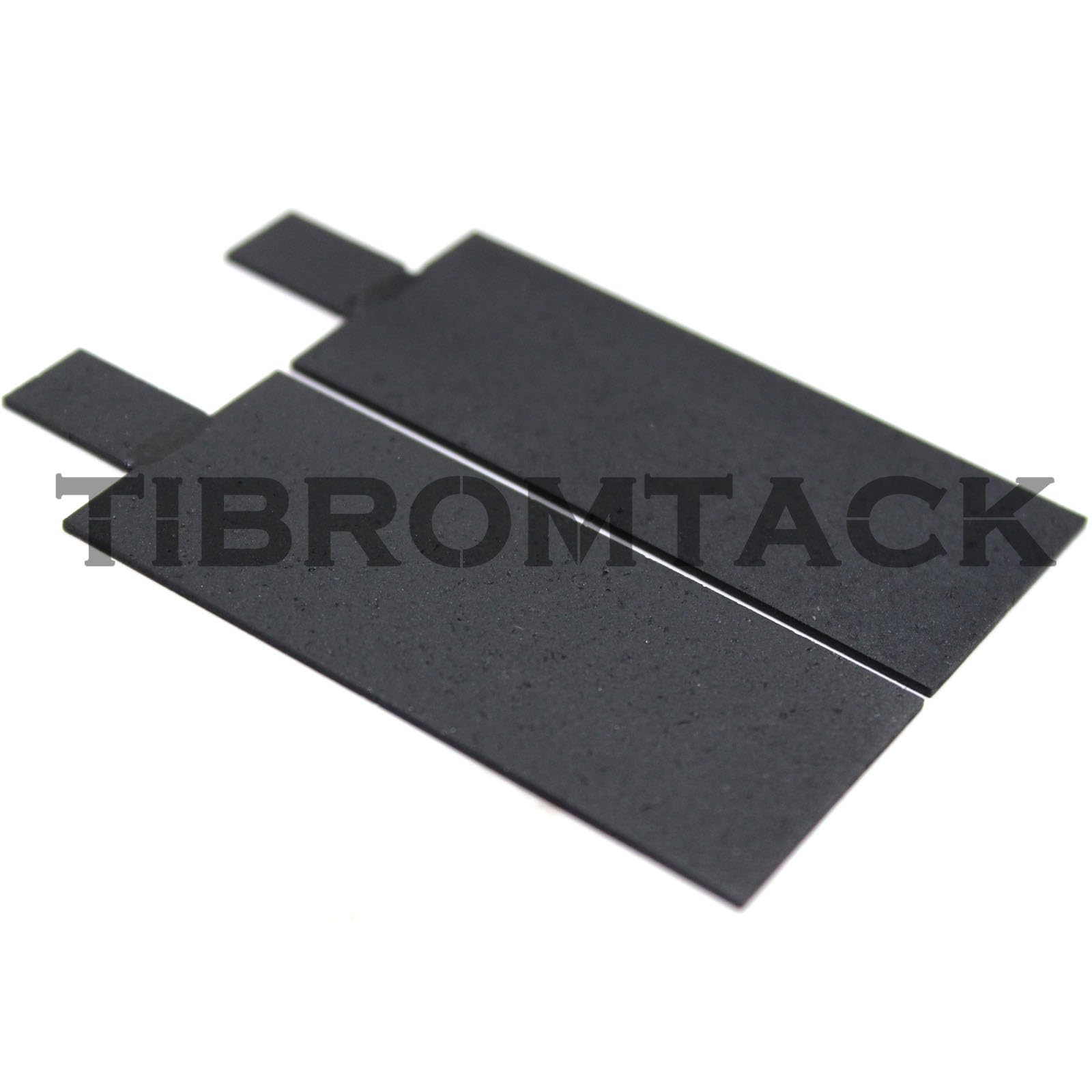 Lot de 2 plaques d'anode en titane TIBROMTACK MMO/DSA revêtues de ruthénium-iridium, 65 x 28 x 1 mm, pour application électrochimique, électrolyse de l'eau, traitement des eaux usées et recherche