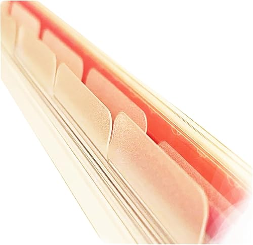 11-Disc Dashboard Semi-Transparent Blank Top Index Dividers, Fits 11-disc Discbound Planners (8.5x11 inches), such as Circa Letter, Arc by Staples,