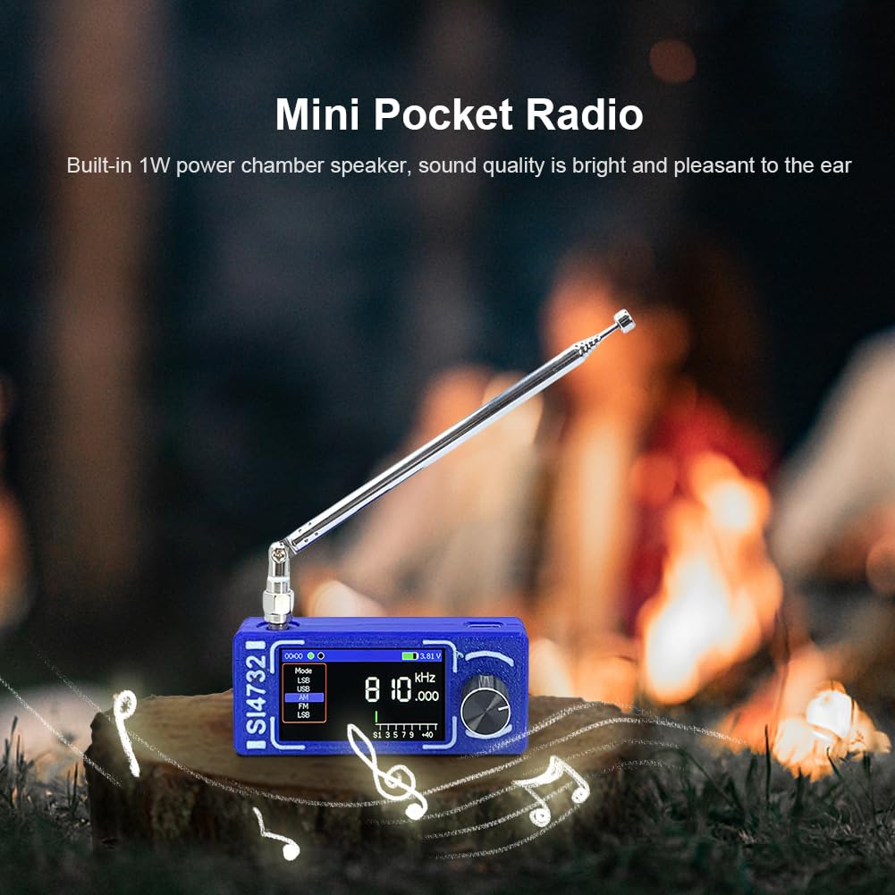 Amazon.co.jp: ALINUOYQ フルバンドラジオSI4732 DSPポータブル