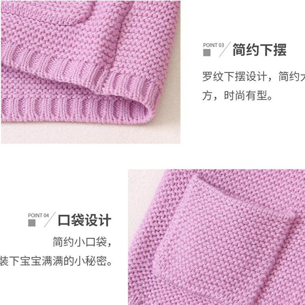 UKKO Suéter para niños Cardigan De Punto Cardigan Cardigan Niños con Capucha para Niños Chaqueta De Un Solo Pecho