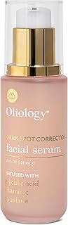 Oliology Facial Serum – Hydrating & Smoothing Formula with Glycolic Acid, Vitamin C & Squalane | Softens Skin (2 Fl Oz)