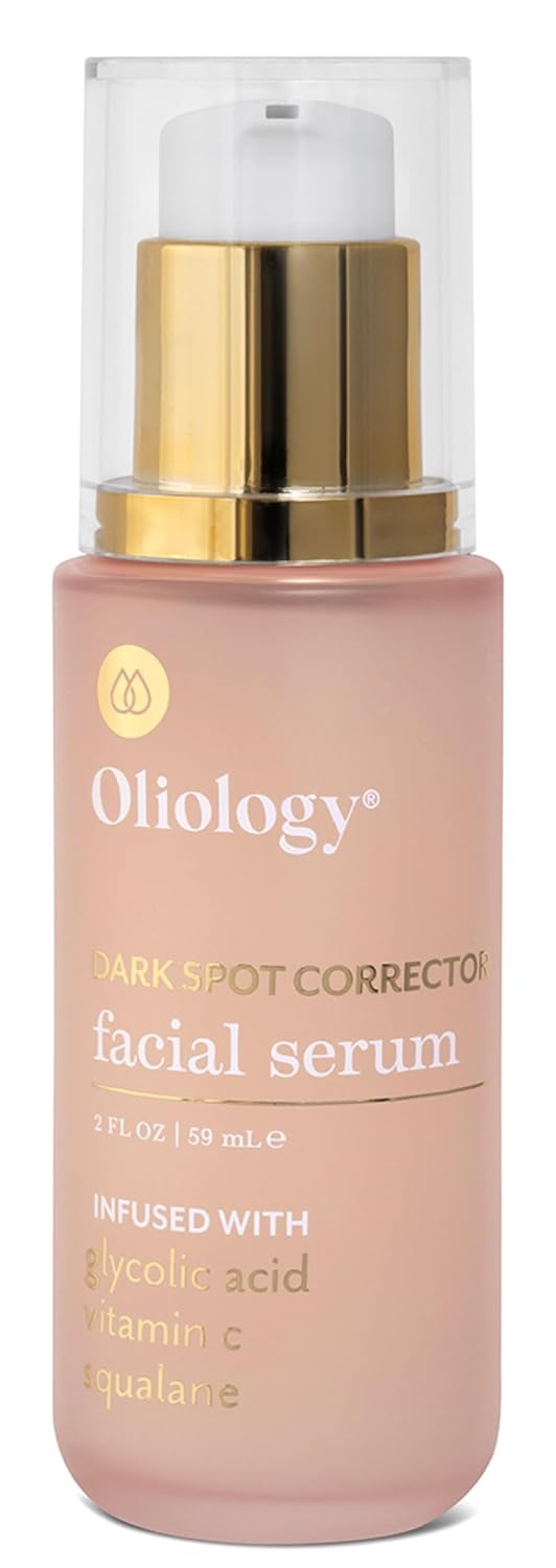Oliology Facial Serum – Hydrating & Smoothing Formula with Glycolic Acid, Vitamin C & Squalane | Softens Skin (2 Fl Oz)
