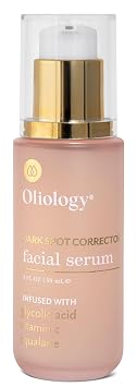 Oliology Facial Serum Hydrating & Smoothing Formula with Glycolic Acid, Vitamin C & Squalane | Softens Skin 2 Fl Oz