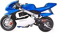 Vista 1 de XtremepowerUS Mini motocicleta prémium de bolsillo a gasolina de 40 cc, con motor de 4 tiempos para niños, con asiento acolchado aprobada por la EPA