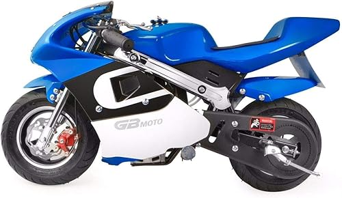 XtremepowerUS Mini motocicleta prémium de bolsillo a gasolina de 40 cc, con motor de 4 tiempos para niños, con asiento acolchado aprobada por la EPA