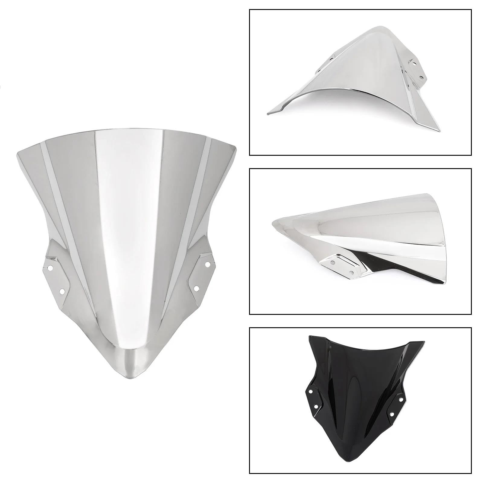 Visière De Carénage Pare-Brise pour Moto pour Kawasaki pour Ninja 250/400 (2018-2024) Déflecteur De Vent, Bulle Et Spoiler Moto Bulle(Fumée)