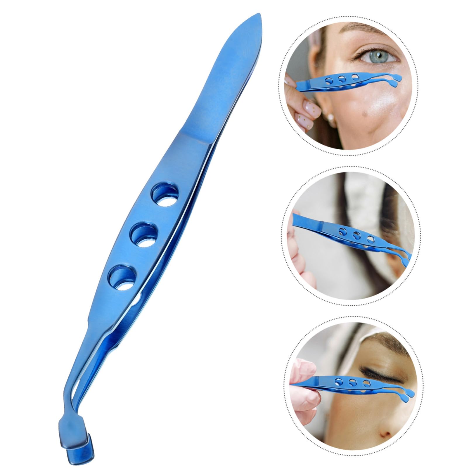 Pinzas de Párpados de Metal para Expresión de Glándulas Meibomio Herramienta de para Mujeres Pinzas de Cuidado Ocular y Efectivas