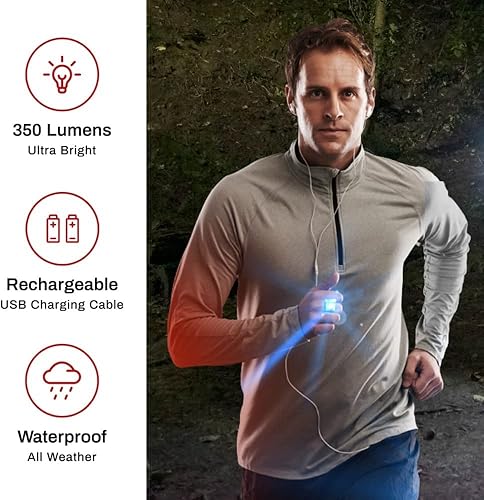 Miniatura 3 de Knuckle Lights UNA luz de correr una luz brillante de 350 lúmenes ilumina todo tu camino. Las luces de correr más fáciles para corredores,