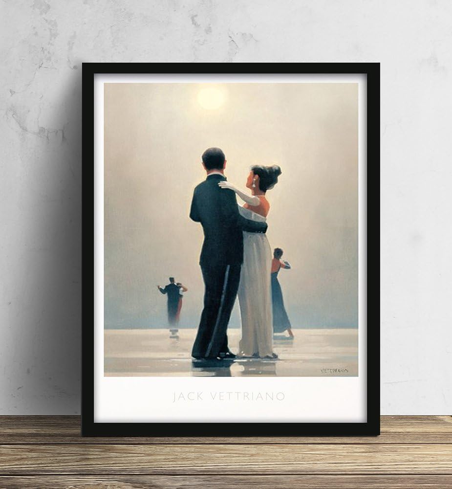 pf+a Framed Jack Vettriano Poster - 50x40cm Jack Vettriano Dance Me To