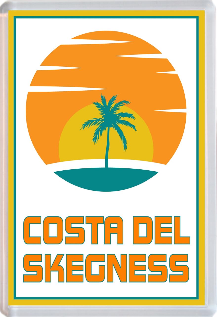Baked Bean Store Multicolor Costa Del Skegness - Jumbo Fridge Magnet 96 X 67Mm