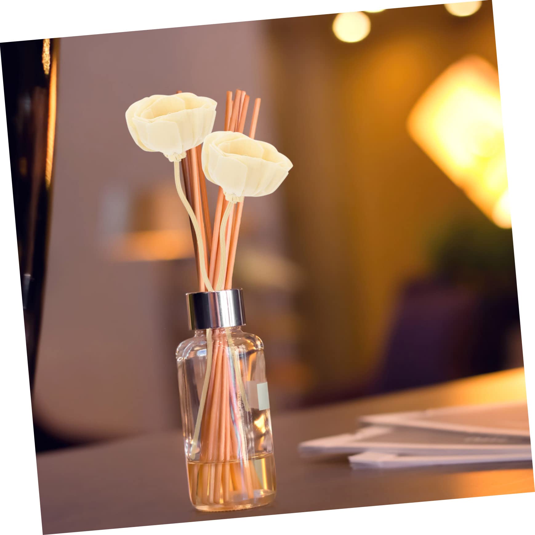 3 Series Varillas Difusoras De Aromas con Floral Decoración De Hogar Y Varillas Reemplazables De Ratán Aceite 10 Piezas*3