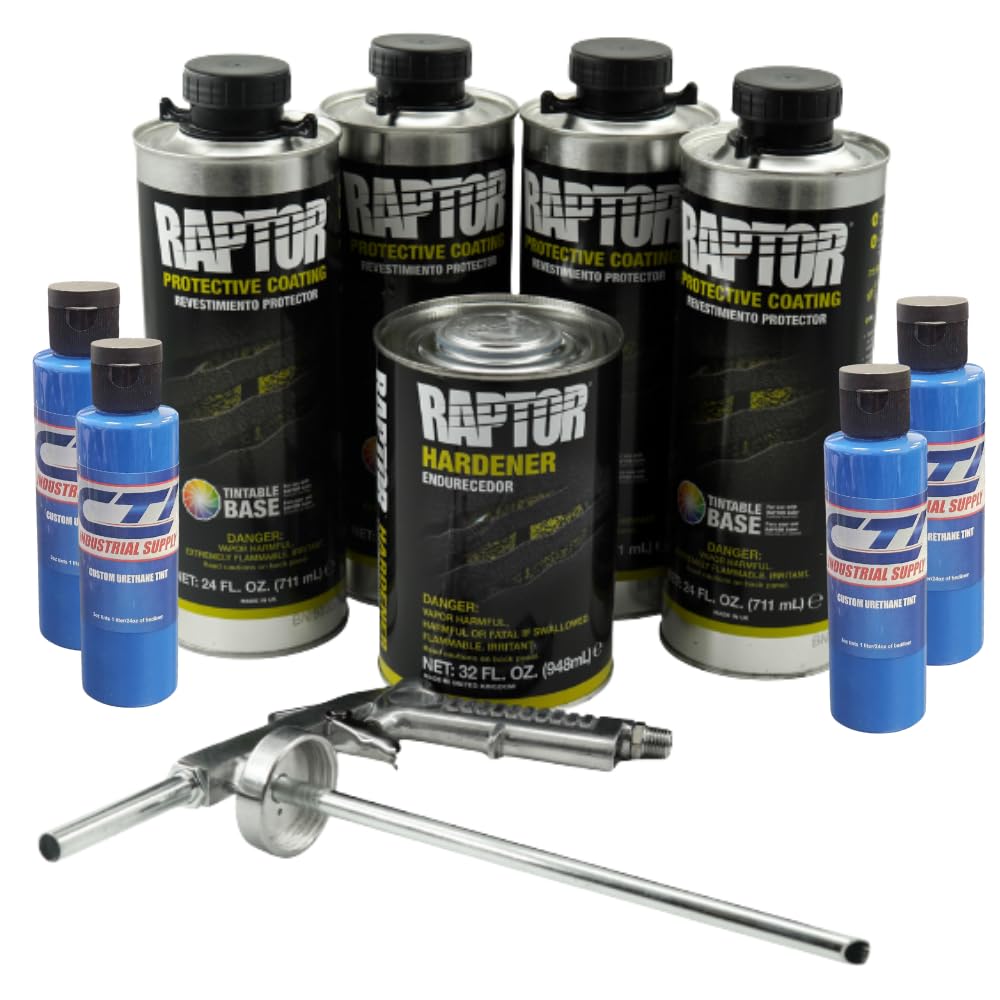 Amazon.com: Raptor Truck Bed Liner Kit with Colored Reflex Blue