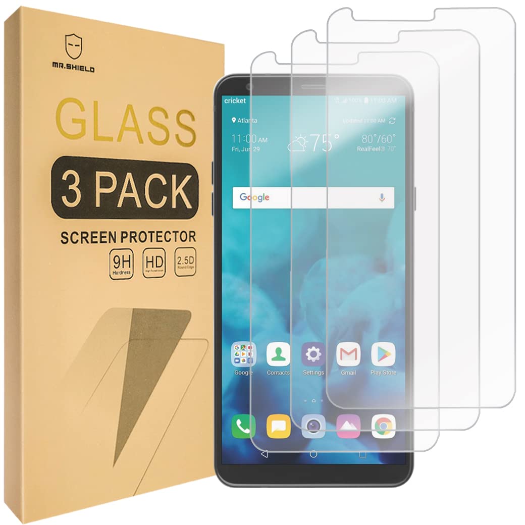Mr.Shield [3-PACK] Designed For LG Stylo 4 [Tempered Glass] Screen Protector [Japan Glass With 9H Hardness] with Lifetime ...