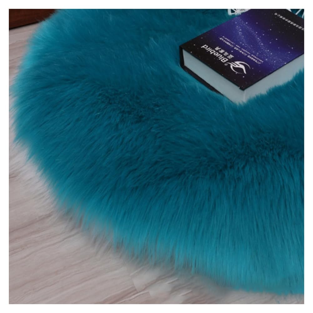 Tapis lavable en fausse fourrure qui ne glisse pas sur le parquet