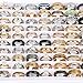 juanmaojuan 36Pcs Fashion Stainless Steel Rhinestone Band Rings For Women Men Mix Style Party Jewelry No Fade Wholesale (Mix Size 6-12)