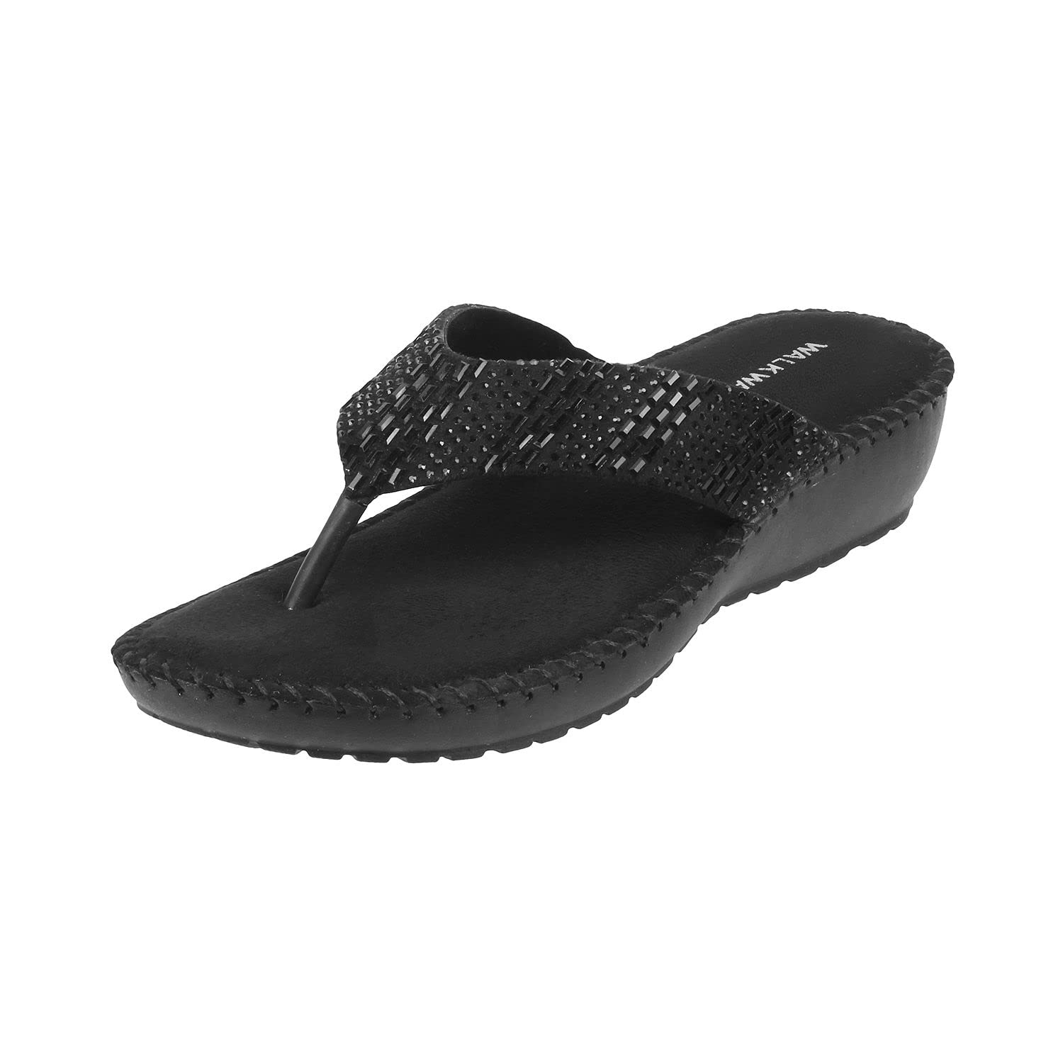 Walkway Women Black Synthetic Sandals, EU/41 UK/8 (44-31) (B0BQHW48CS) Amazon Price History, Amazon Price Tracker