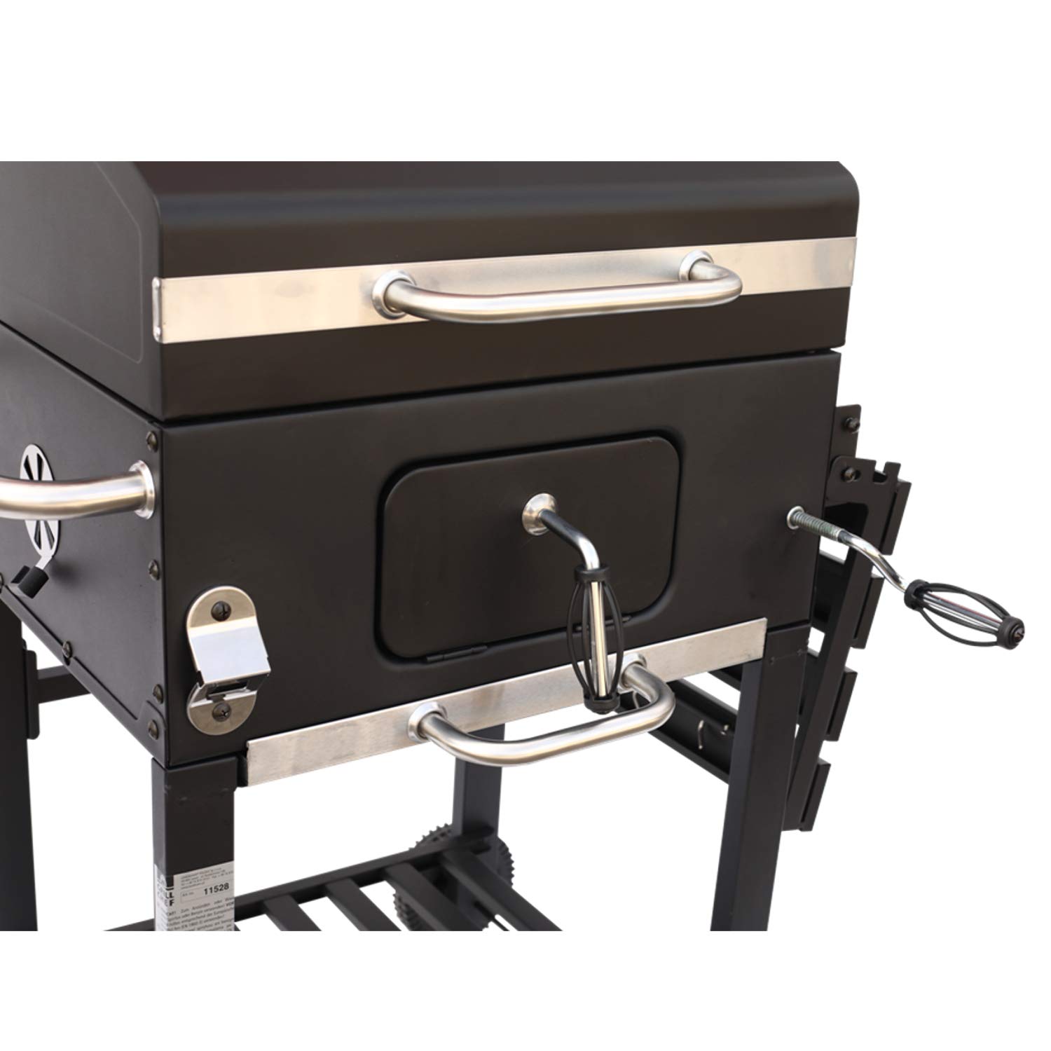 Grillchef Comfort Basic grill na kółkach, grill na węgiel drzewny na 2 kółkach, wskaźnik temperatury dla ok. 10 osób