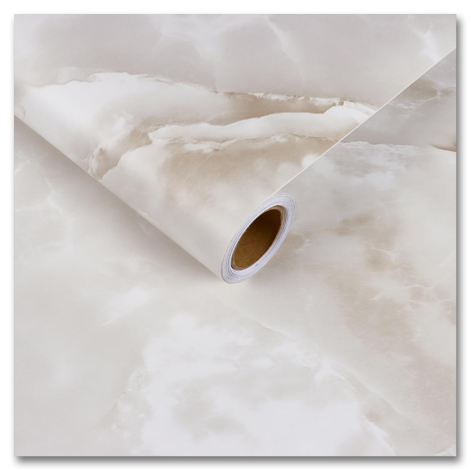 Photo 1 of ***STOCK PHOTO REFERENCE ONLY***
CRE8TIVE Beige Cloudy Marble Contact Paper for Countertops Cabinets Waterproof 12"x80" Matte Cream White Marble Peel and Stick Wallpaper Removable Self Adhesive Marble Vinyl Wrap for Kitchen Bathroom