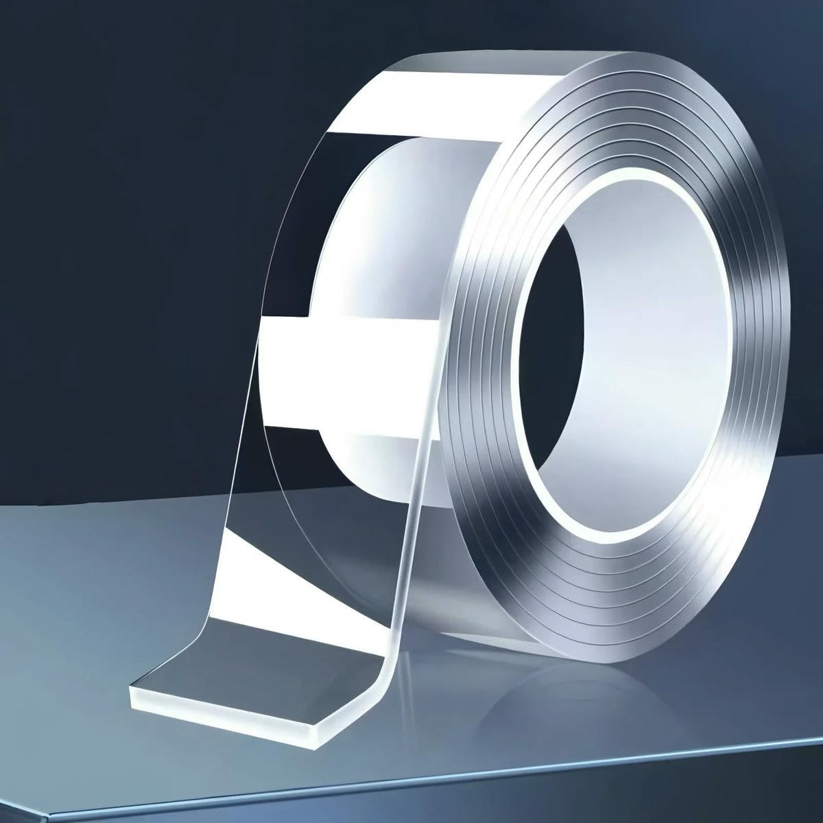 Nastro biadesivo nano, adesivo extra forte, nastro biadesivo, impermeabile, senza tracce, riutilizzabile, nastro biadesivo - 50 mm - Nastro nano - 15 m - 1 mm