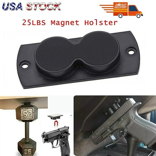 Miniatura 2 de Lock Connection - Soluciones de seguridad de montaje de pistola magnética de 25 libras para pistolas en el automóvil, camión, junto a la cama,