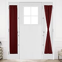 Vista 113 de Cortinas Dwcn para puerta, con bolsillo para barra Blanco grisáceo