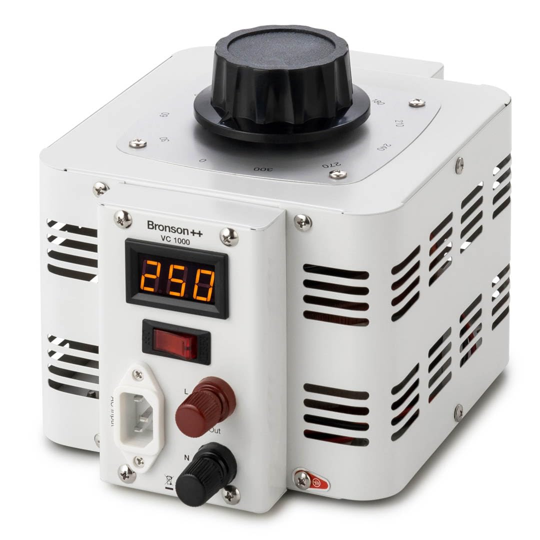 Bronson++ VC 1000 Trasformatore Variabile Variac - In: 230V - Out: 0-300V - 1000W