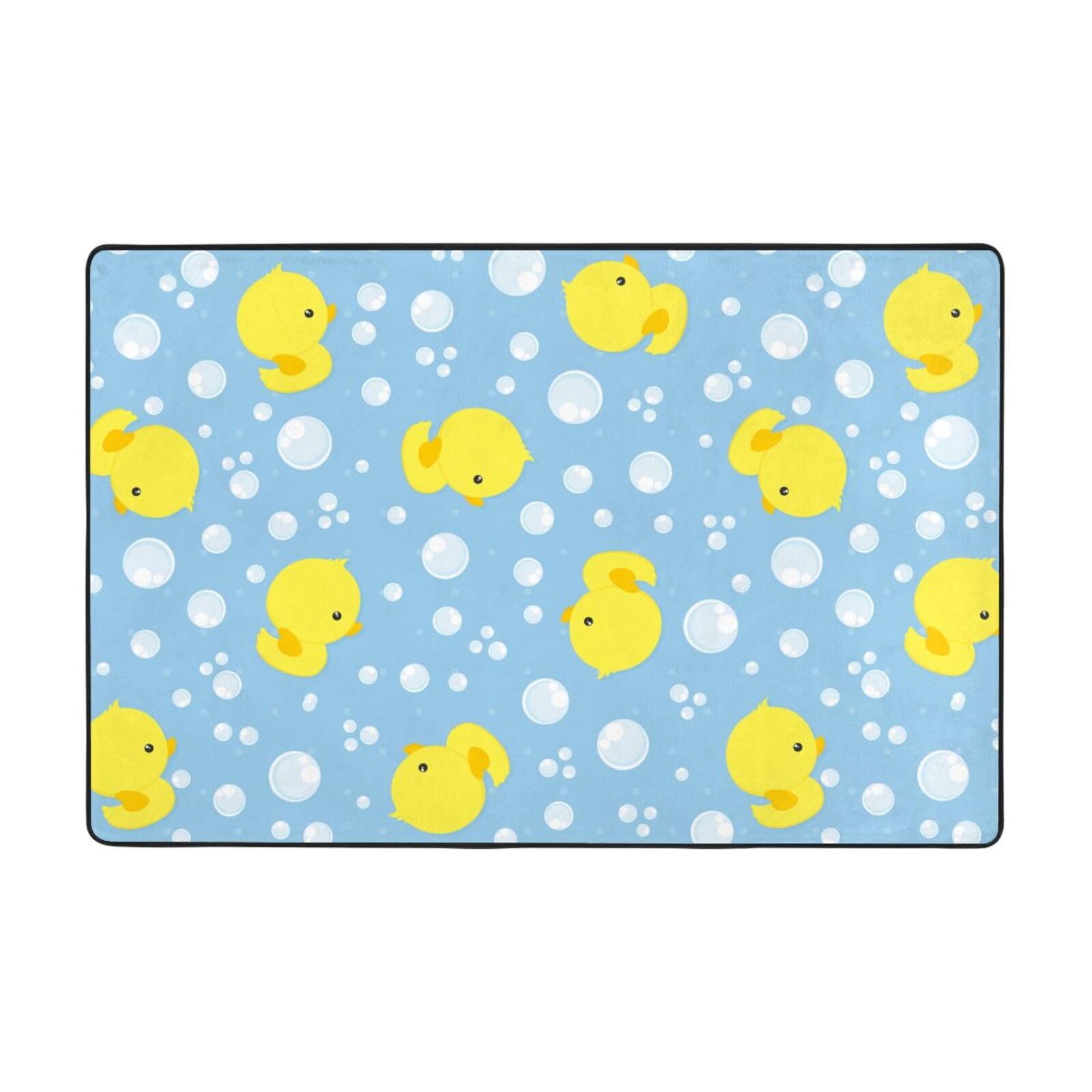 Jbofyee Cute Rubber Ducks Area Rug Non-Slip Soft Microfiber Washable Inside Floor Mats Throw Rugs Carpet for Living Room Bedroom Office Dorm Home Decor, 36x24 Mat โ image 1