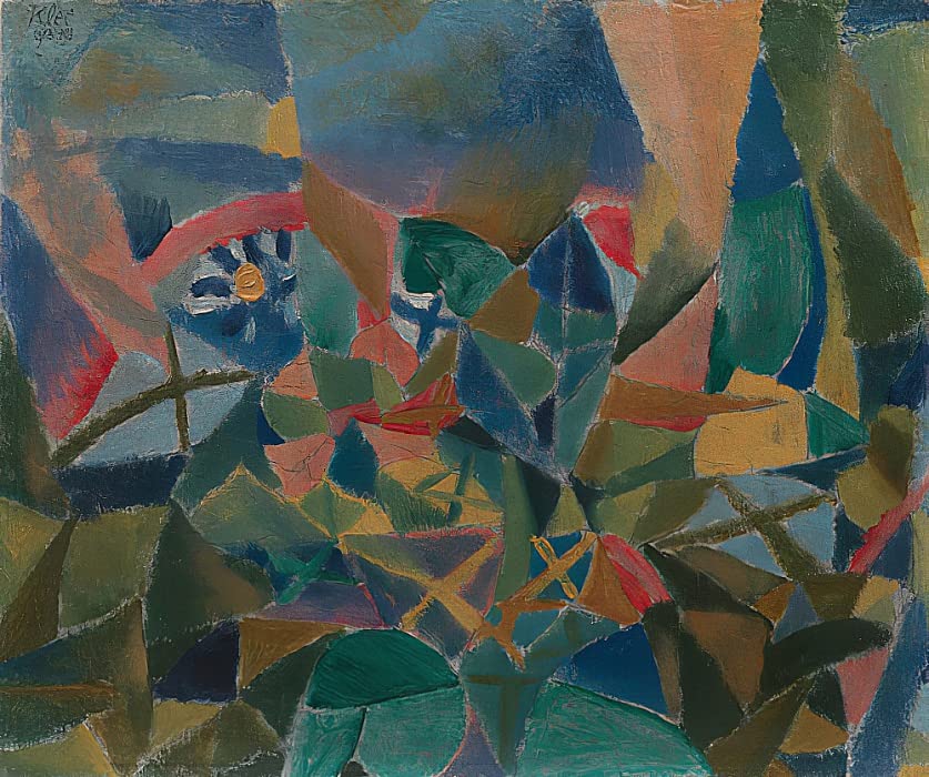 Blumenbeet Paul Klee poster toile 50 x 70 cm tableau abstrait