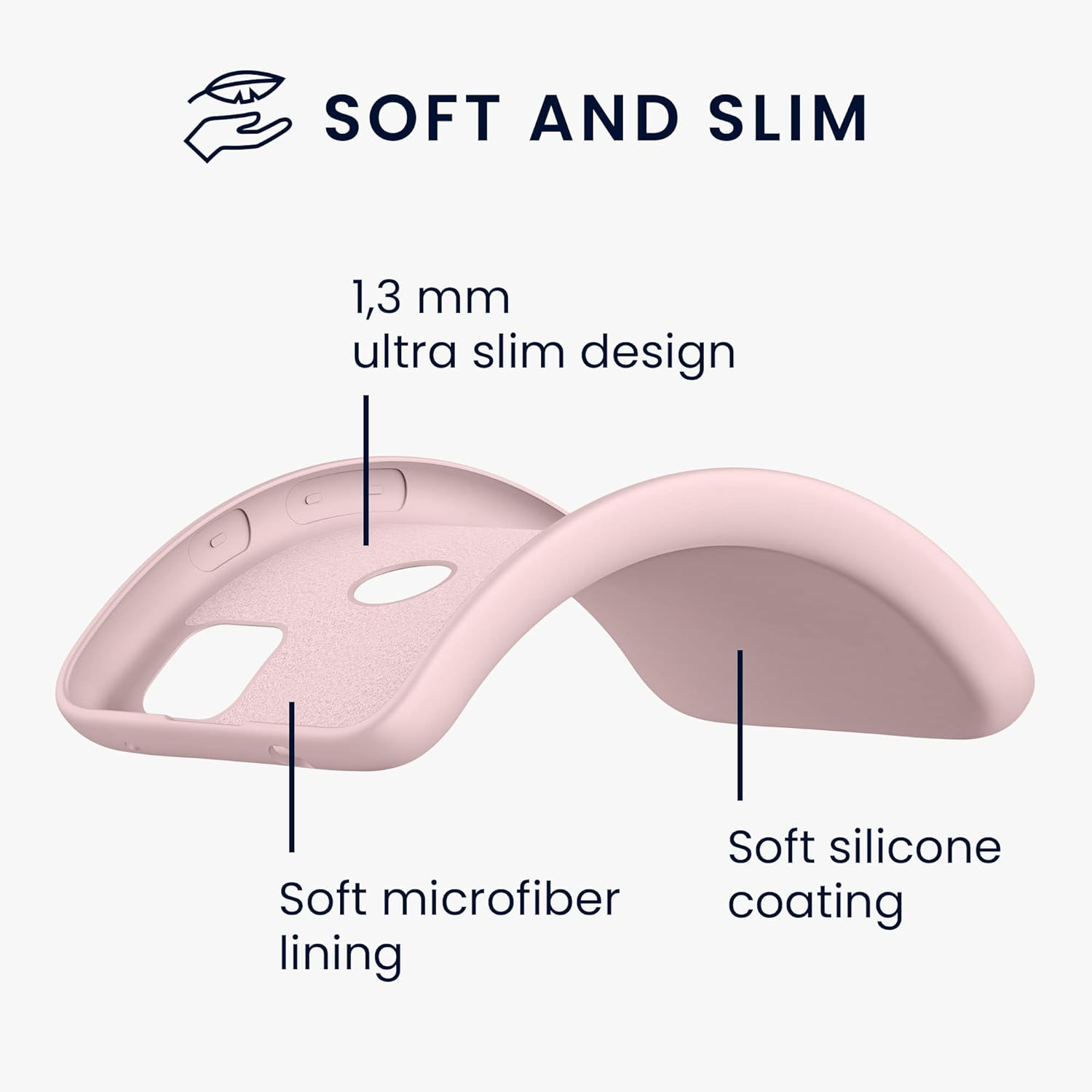 kwmobile Case Compatible with Google Pixel 4a Case - Slim Protective TPU Silicone Phone Cover - Coconut Swirl 3 614q8HHwjDL. AC SL1500