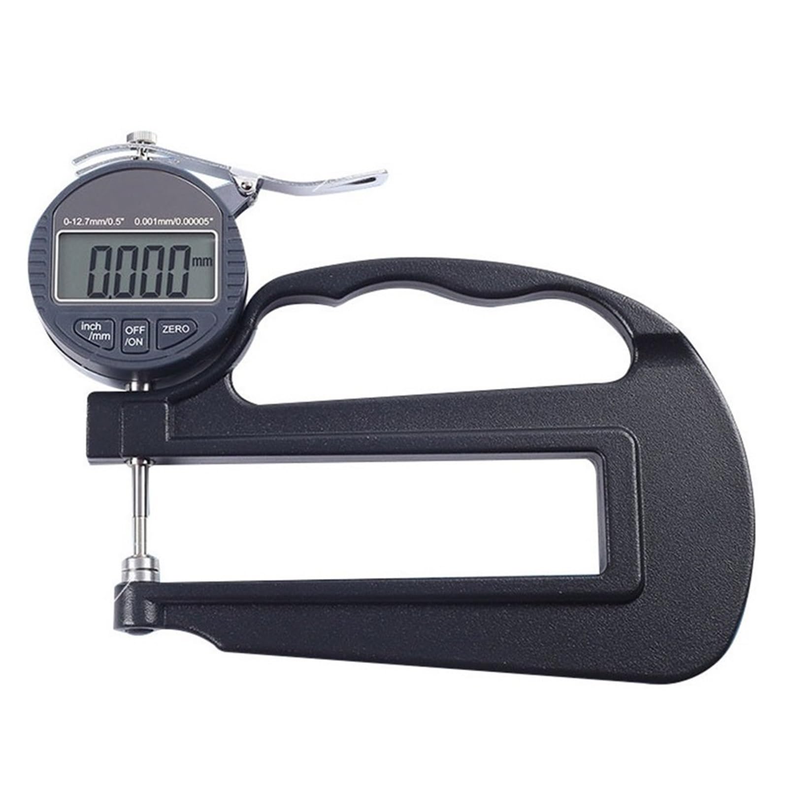 Calibrador Digital De Cabeza Plana Alta Precisión, Micrómetro Porcentaje, Medidor Espesor, Herramientas Medición, Película Cable Cuero(0-25mmx0.001mm)