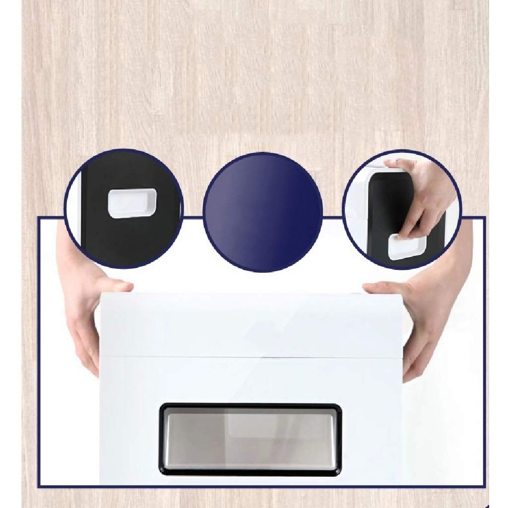 Trituradora de Llantas de bajo Ruido Heavy Duty de Alta Seguridad Micro Corte del Papel, CD, Tarjeta de crédito Home Office Shredder Retirada Cubo de la Basura