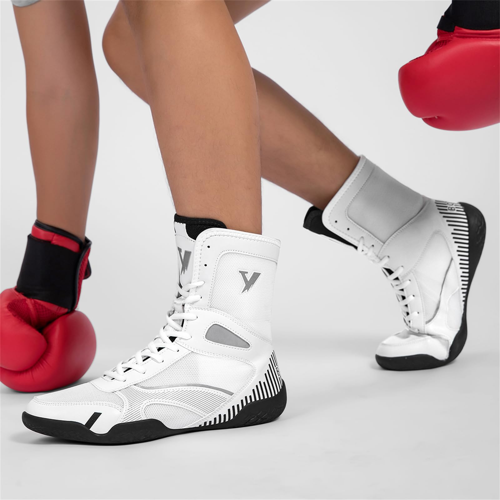 Zapatillas Lucha Boxeo Hombre Botas Interior Entrenamiento Combate