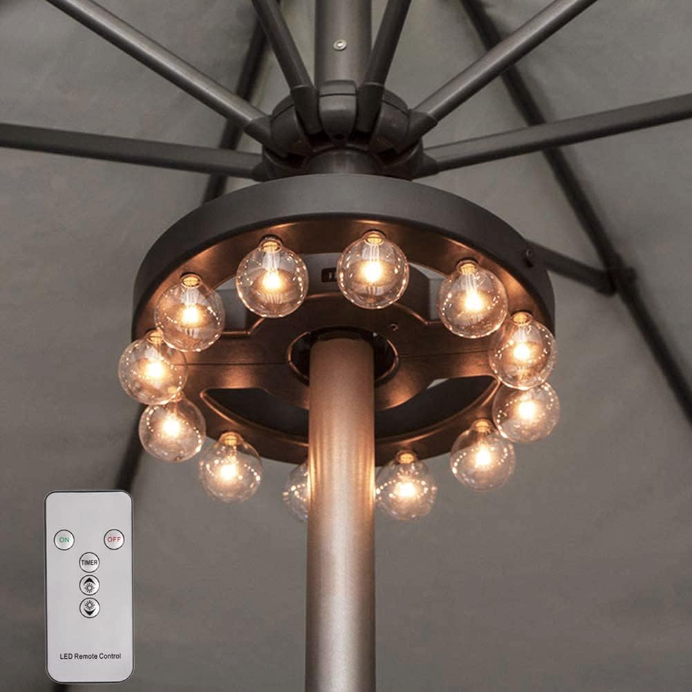 Umbrella Light, Outdoor Umbrella LED Lights Battery Operated Wireless